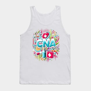 Tie Dye PCA Cute Nurse Day CNA RN Nurse Week Nursing Tank Top